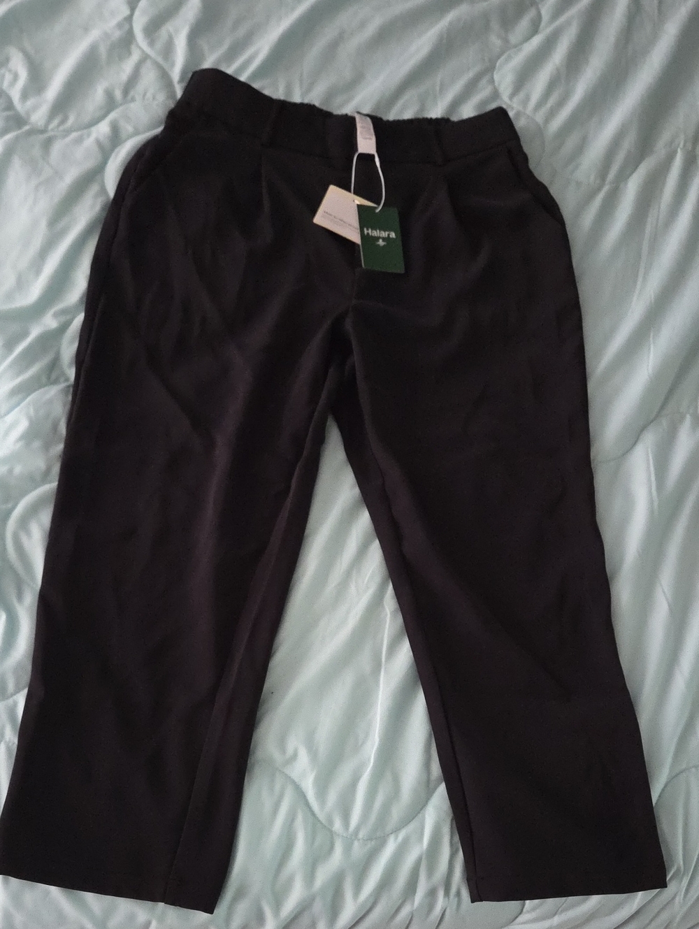 HALARA Black Straight-Leg Pants